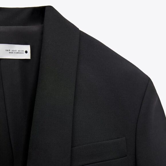 Zara SET LIMITED EDITION TUXEDO JACKET SKIRT - Picture 4 of 9